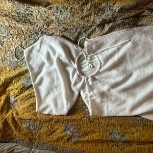 Sabo Skirt White Textured Dress